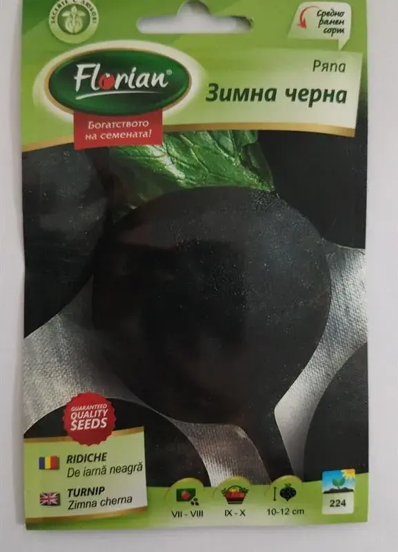 Ряпа зимна черна Флориян 5 гр